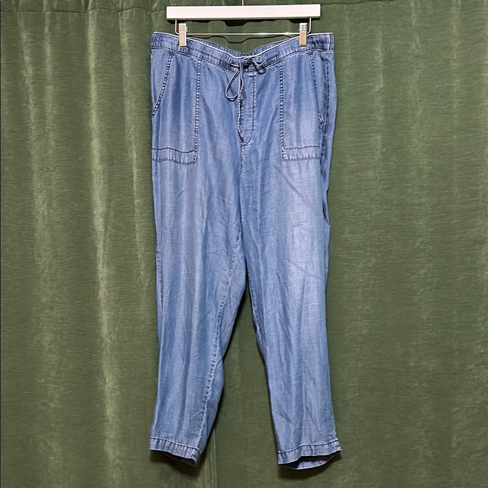 Chico's Blue Relaxed Fit Trousers